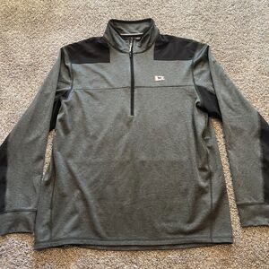 The Black Dog 1/2 Zip Jacket Performance Pullover Jacket Size Large Grey
